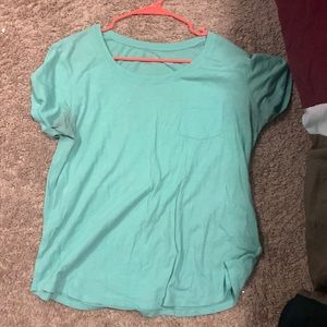 Size L teal boyfriend tee